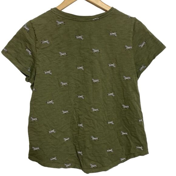 OLD NAVY Zebra Print Basic Tee Shirt - Picture 3 of 7